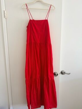 Playa Lucila Red Spaghetti-Strap Maxi Dress